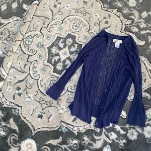 Navy Blue Dress Cover Up Coat